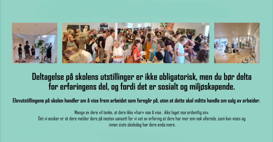 PÅMELDING til utstilling for 1. klasse PÅMELDING til utstilling for 1. klasse